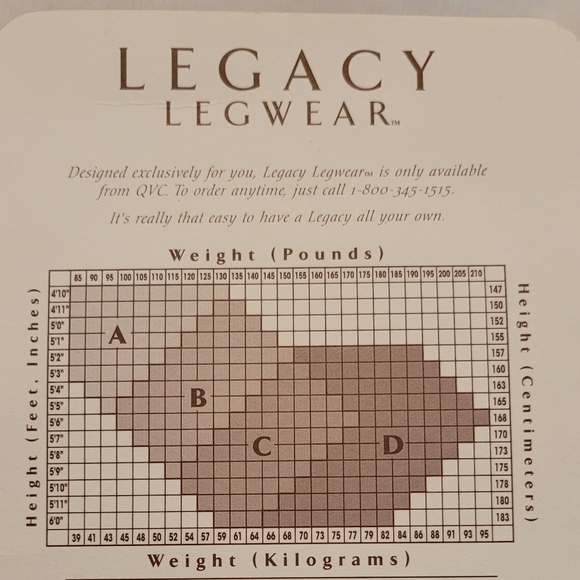 Legacy Legwear Body Shaper Pantyhose Size B Color Chestnut New In Box - Picture 11 of 11
